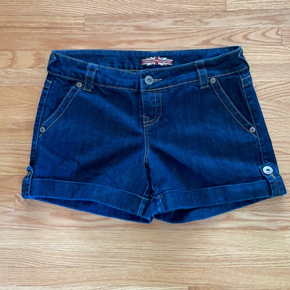 Makers of True Originals Dark Blue Jean Shorts